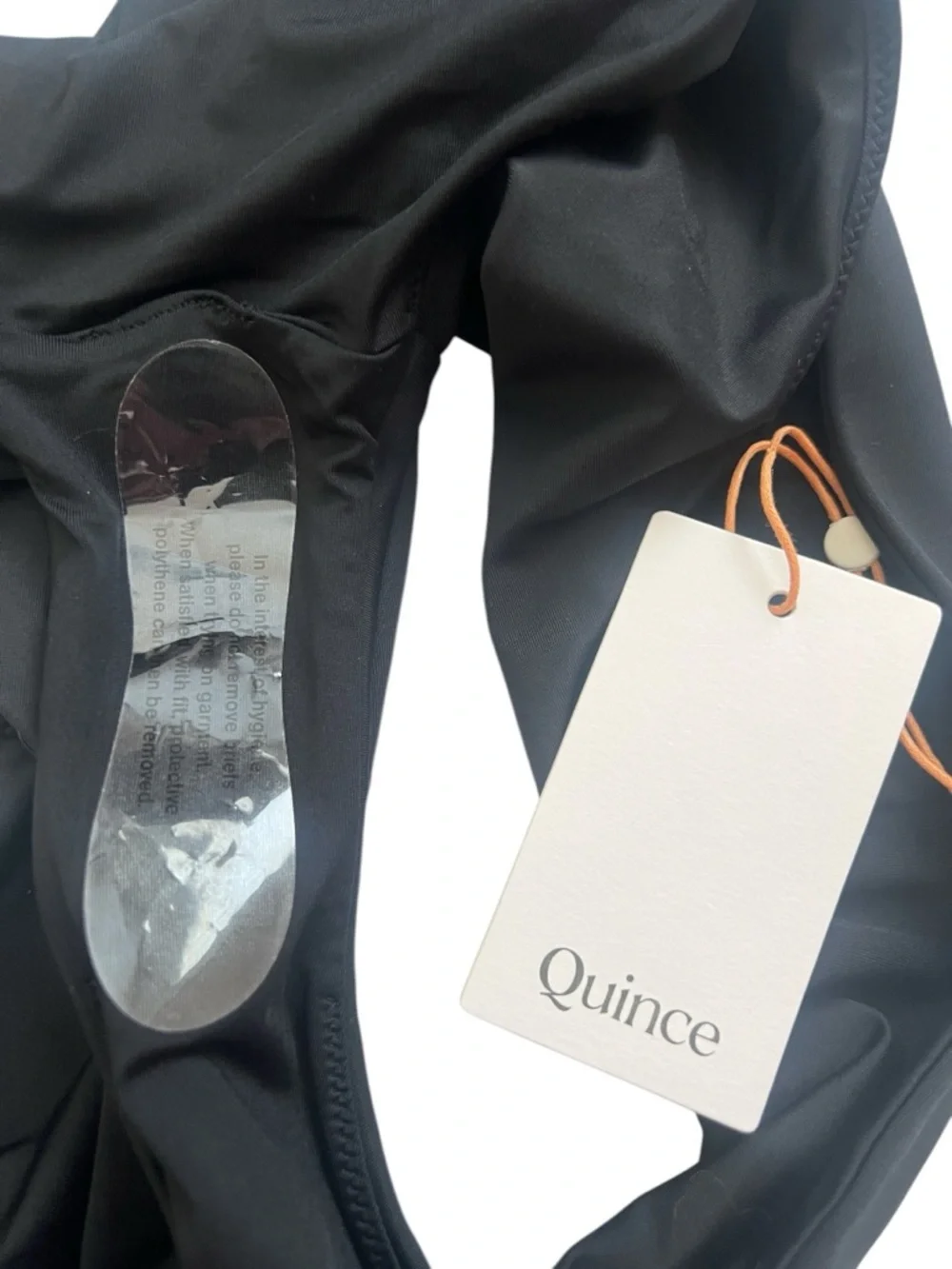 Quince Black High Rise Bikini Bottom XL NWT Classic Swim High Waist - Picture 6 of 9